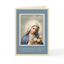 Verdrietig Maagd Moeder Maria Sympathie Condoleant