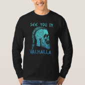 Verdrietig tot ziens in Valhalla Skull Viking T-shirt (Voorkant)