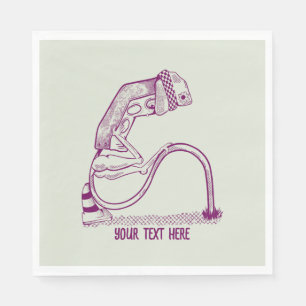 Verdrietig verkeerslicht servet