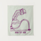 Verdrietig verkeerslicht wandkleed (Voorkant)