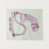 Verdrietig verkeerslicht wandkleed (Voorkant (horizontaal))