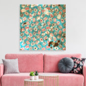 Verdrietig Wonderland Alice Patroon Canvas Afdruk (Insitu (Woonkamer))