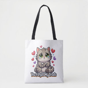 Verdrietige Kat Je Bent Mijn Brokjes Vergeten Tote Bag