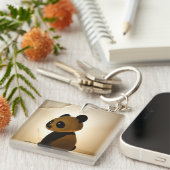 Verdrietige Panda Sleutelhanger (Voorkant Rechts)