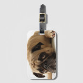 Verdrietige Pug Bagagelabel (Voorkant (verticaal))