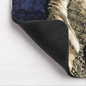 Verdrietige  Victoriaans vrouw met veren Pet Muismat (Hoek)