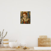 Verdrietige Vrouwelijke Clown Poster (Keuken)
