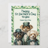 Verdrievoudig de Maltese Magic St. Patrick's Day Feestdagenkaart (Voorkant)