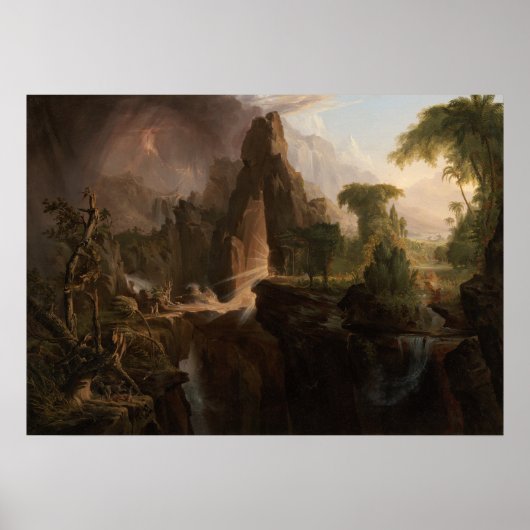 Verdrijving uit Eden (1828) - Thomas Cole Poster (Voorkant)