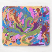 "Verdrinkingskunst" Abstracte kunst Muismat (Voorkant)