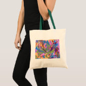 "Verdrinkingskunst" Abstracte kunst Tote Bag (Voorkant (product))