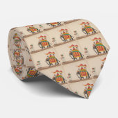 Verdroogd Indiaas olifant met een Canopied Howdah Stropdas (Opgerold)