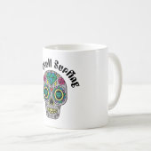 Verdroogde Abstracte Mok van de schedelkoffie (Voorkant rechts)