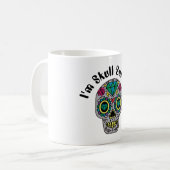 Verdroogde Abstracte Mok van de schedelkoffie (Voorkant links)