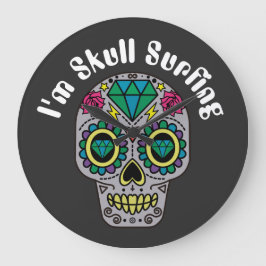 Verdroogde Abstracte schedel Grote klok