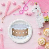 Verdroogde Cake Papieren Bordje (Feest)