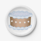 Verdroogde Cake Papieren Bordje (Voorkant)