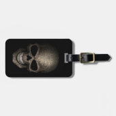 Verdroogde Donkere schedel Bagagelabel (Voorkant horizontaal)