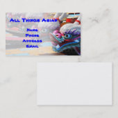 Verdroogde drakenboten in Taiwan Visitekaartje (Voorkant / Achterkant)