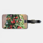 Verdroogde kerstboom bagagelabel (Achterkant horizontaal)