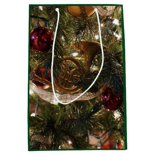 Verdroogde kerstboom Elegant Medium Cadeauzakje (Voorkant)