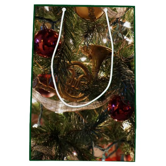 Verdroogde kerstboom Elegant Medium Cadeauzakje (Achterkant)