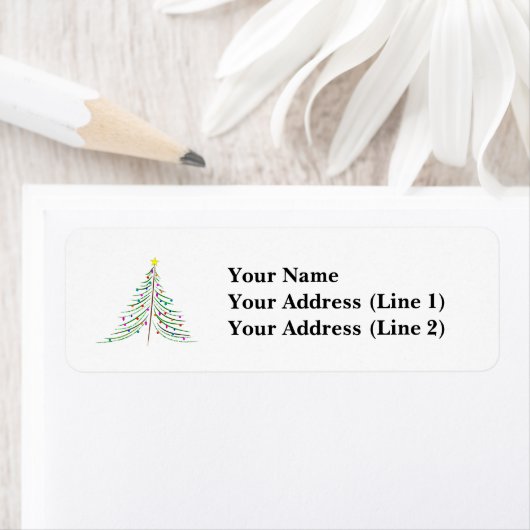 Verdroogde kerstboom etiket (Insitu)