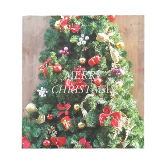 Verdroogde kerstboom notitieblok (Voorkant)