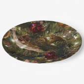 Verdroogde kerstboom papieren bordje (Gekanteld)