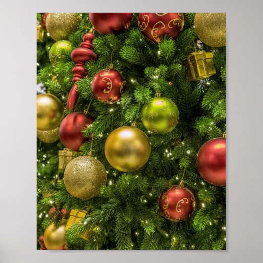 Verdroogde kerstboom poster (Voorkant)