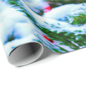 Verdroogde kerstboom, sneeuw, licht cadeaupapier (Rol Hoek)