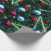 Verdroogde kerstboom, sterren, Kogels Cadeaupapier (Hoek)