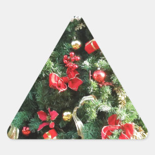 Verdroogde kerstboom sticker