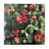 Verdroogde kerstboom tegeltje (Voorkant)