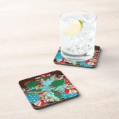 Verdroogde kerstsuikerkoekjes op Bord Bier Onderzetter (Rechterzijde)