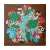Verdroogde kerstsuikerkoekjes tegeltje (Voorkant)