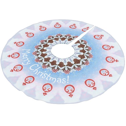 Verdroogde kersttang kerstboom rok (Gekanteld)