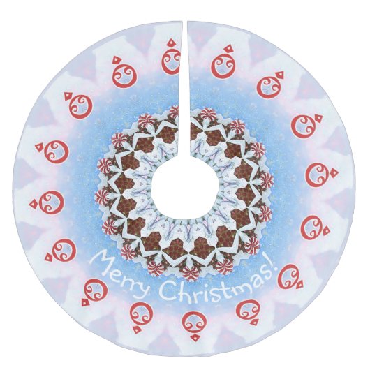 Verdroogde kersttang kerstboom rok (Voorkant)