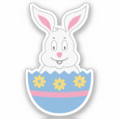 Verdroogde paaseieren met bunny-Sticker Sticker (Voorkant)
