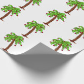 Verdroogde palmboom cadeaupapier (Hoek)