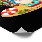 Verdroogde palmboom Tropische graadlichten kokokos Poster (Hoek)