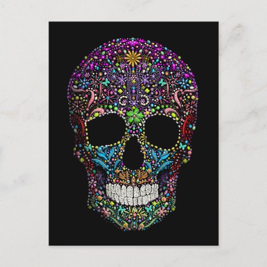 Verdroogde schedel briefkaart (Voorkant)