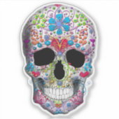 Verdroogde schedel sticker (Voorkant)