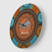 Verdroogde wandklok van olifanten (Hoek)