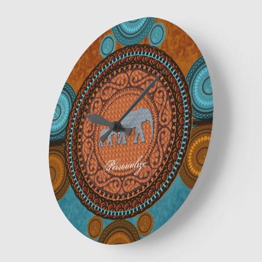 Verdroogde wandklok van olifanten (Hoek)