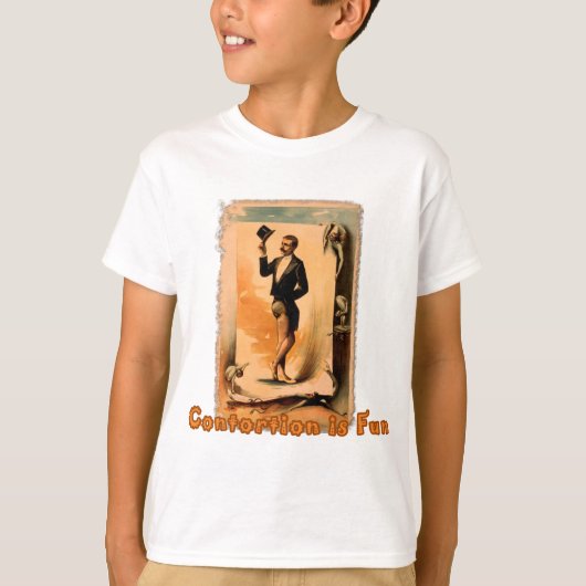Verdrukking is flauwekul. Circus Poster T-shirt (Voorkant)