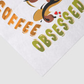 Verdrukt gebak en koffie geobsedeerd tissuepapier (Detail)
