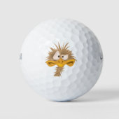 Verdrukte Birdie Golfballen (Voorkant)