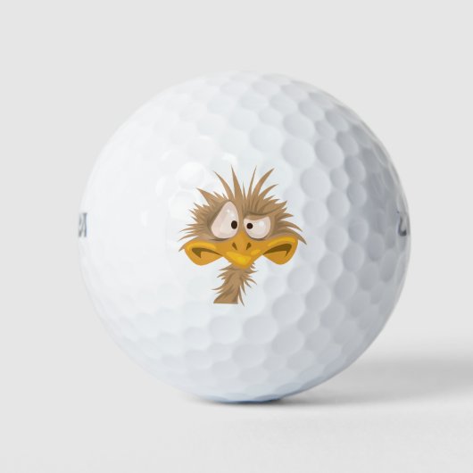 Verdrukte Birdie Golfballen (Voorkant)