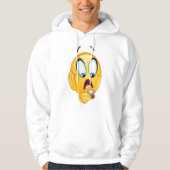 Verdrukte Emoji Hoodie (Voorkant)